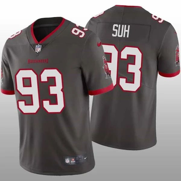 Men Tampa Bay Buccaneers #93 Ndamukong Suh Nike Grey Vapor Limited NFL Jersey